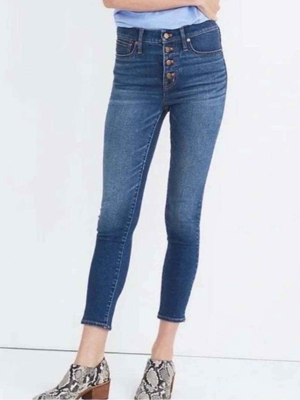 Madewell 9 inch Mid Rise Skinny Crop jeans size 29